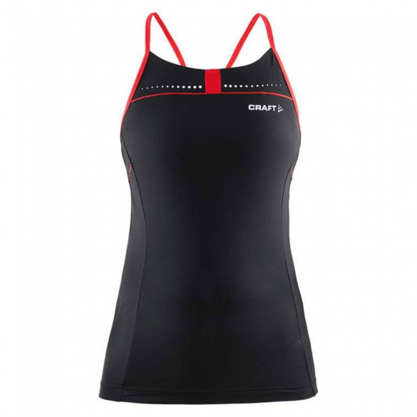 Craft Path Bike Top Damen Schwarz/Rot 1903269-9430V